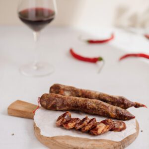 Salsiccia piccante di Maiale Nero d'Aspromonte di Il Piccolo Salumificio