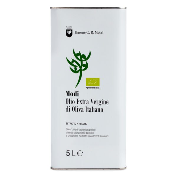 Modi Olio Extra Vergine di Oliva Bio 5 lt di di Barone Macrì